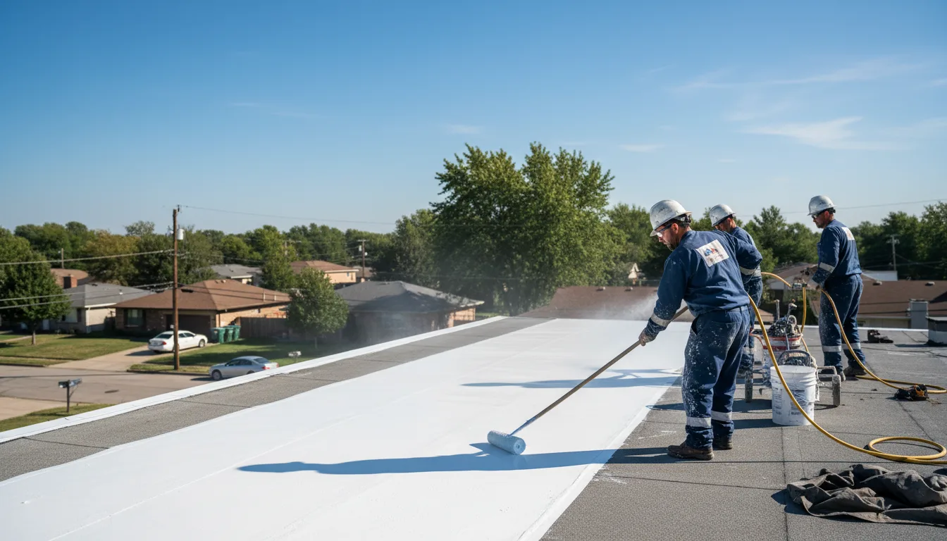 Commercial roof coating in Glassport, PA near me